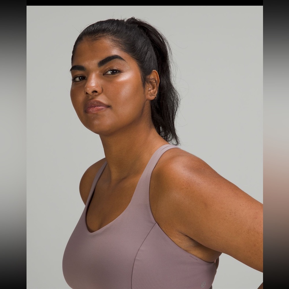 NWT Lululemon Free to Be Serene Bra lunar rock/dew pink sz 2 - Picture 4 of 7